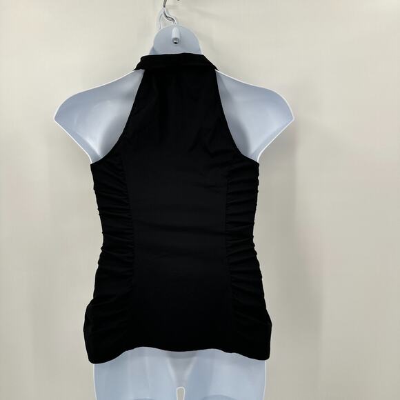 Express Tank Top Shirt Medium Ruffle Y2K Festival Halter Wimsigoth Fairy Grunge - Picture 8 of 8